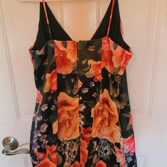 Lux LA Floral Print Halter Mini Dress - Picture 2 of 6